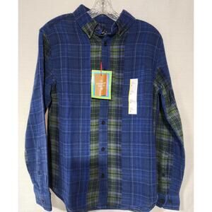 W Houston white size Small long sleeve button down shirt